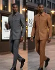 St. Vincent Long Sleeve Safari Suit - Brown - 1