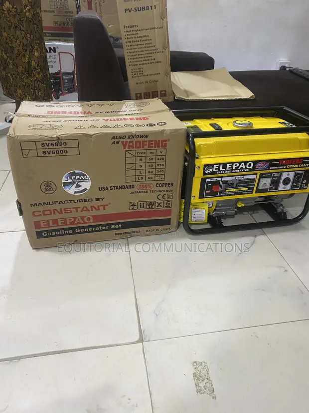 Elepaq SV6800 Petrol Generator - Brand New - 1