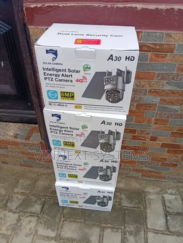 A30 Ubox Dual Lens 4G LTE CCTV Kamara - 1