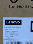 New Lenovo ThinkBook 14 Laptop, Intel Core Ultra 9, 16GB RAM, 512GB SSD - 3