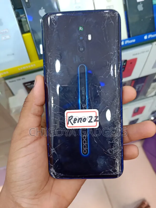 Oppo Reno Z 128GB Baki (Amfani da UK, Fuska Ta Fasa) - 1