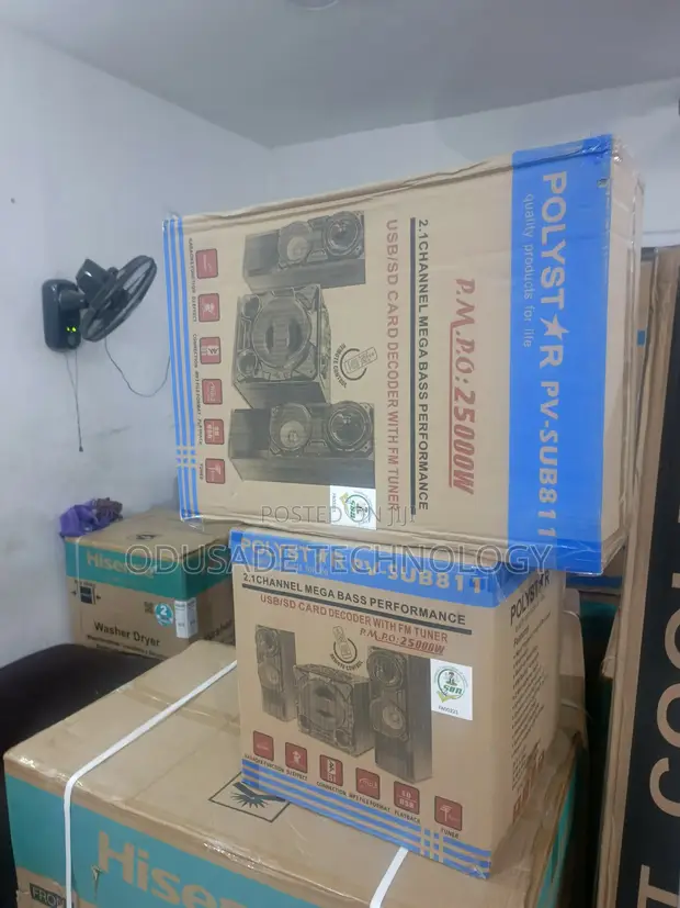 Polystar PV-SUB811 2.1 Channel Bass Sound System - 1