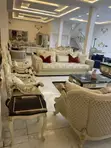 Full Set Turkish Royal Fabric Sofa & 8-Seater Dining Set - 1