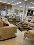 Full Set Turkish Royal Fabric Sofa & 8-Seater Dining Set - 3