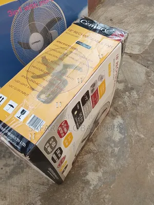 Century 18" Rechargeable Wall Fan with Remote & LED Lights
