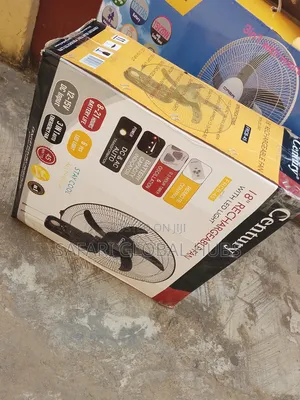 Brand New Century 18" Wall Mounted Rechargeable Fan with Torch