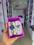 Cute Female Watch & 3 Bangles Set - 1
