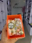 Cute Female Watch & 3 Bangles Set - 2