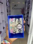 Cute Female Watch & 3 Bangles Set - 3
