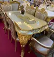 6-Seater Imported Turkish Royal Dining Table with Solid Chairs - 2