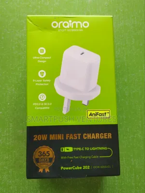 Oraimo 20W Mai Sauri na iPhone Charger