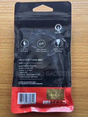 Itel M21 Micro USB Cajin Gaggawa - 1m