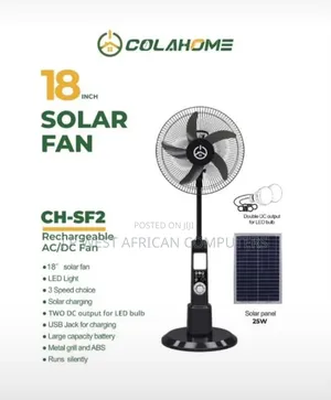Cola Fan Mai Amfani Da Hasken Rana 18 Inches