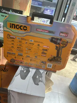 Ingco 166-Piece Cordless Tools Set da Impact Drill
