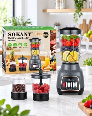 Sokany 3-in-1 Blender Mai Amfani – 600W