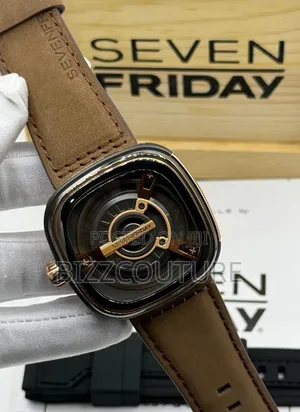 Original Seven Friday Men's Leather Strap Watch
