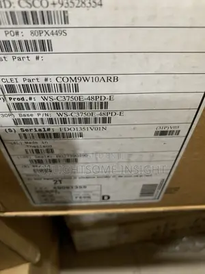 Cisco Catalyst WS-C3750E-48PD-E Gigabit PoE Switch