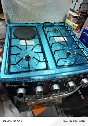 Boscon 3-Mata Da Wutar Lantarki Standing Gas Cooker Mai Turmi