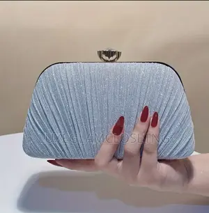 Classy Clutch Bag - Light Blue