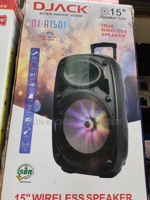 Djack 15" Gaskiyar Mai Magana Mara Igiyar Lantarki - Bluetooth, USB