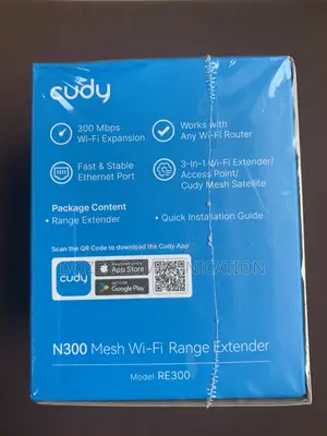 Cudy N300 Wi-Fi Range Extender RE300