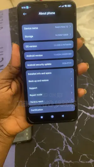Xiaomi Redmi Note 12 128GB Gray