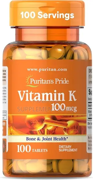 Puritan's Pride Vitamin K 100mcg (100 Tablets)