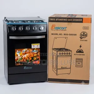 Boscon 4 Burner Standing Gas Cooker da 60L Oven