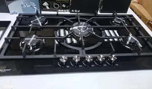 Premium 90cm 5-Wurin Gas Cooktop tare da Wurin Wok