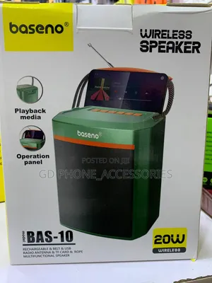 Baseno BAS-10 20W Wireless Portable Speaker da FM Antenna