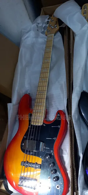Fender Jazz Bass Guitar (5-String, Jajaye, Sabon Hannu)