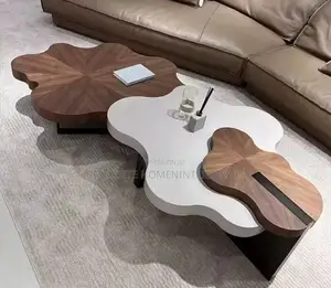 Luxury Flower-Shaped Center Table Set - Modern Designer Coffee Table