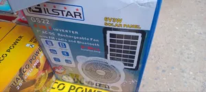 Gilstar 7-Inch 6-in-1 Solar Table Fan da Bluetooth & Radio