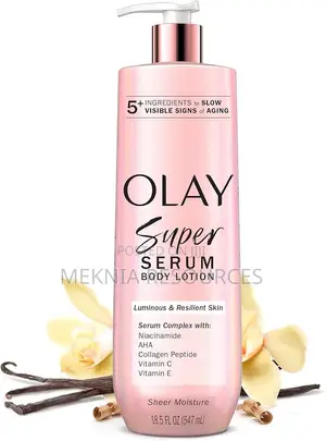 Olay Super Serum Jikin Lotion Mai Dauke Da Ruwa Na Tsawon Sa'o'i 24, 18.5 Fl Oz