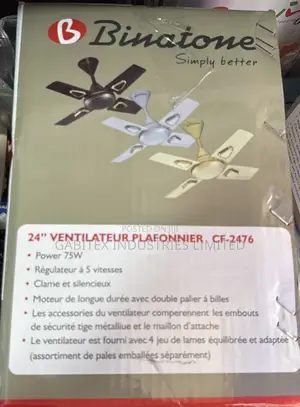 Binatone Fan Mai Girma - Ba Ya Tsatsa, Da Copper Coil