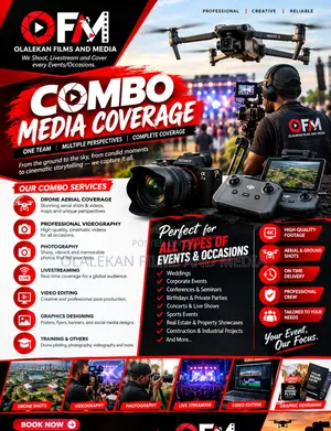 Combo Media Coverage: Drone, Video, Photo & Editing