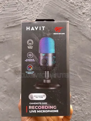 Havit Gamenote GK52 Microphone Mai Hasken RGB Don Yin Rikodi
