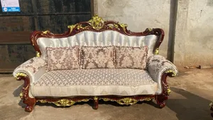 JOEMAX FURNITURE Royal Fabric Sofa Set Mai Zama 8
