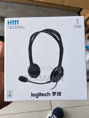 Logitech H111 Wired Stereo Headset with Microphone