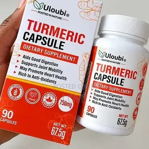 Turmeric Capsules 750mg - 90 Capsules | Natural Turmeric Supplement
