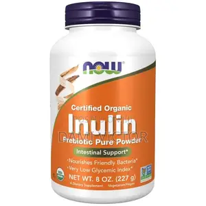 NOW Inulin Prebiotic Pure Powder | Tallafin Ciki | 81 Bada Bawa
