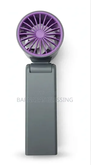 Rechargeable Hand Fan - Digital Display, 100 Speed