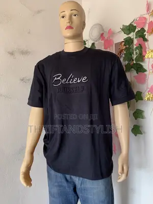Polo Ralph Lauren T-Shirt Mai Amfani Ga Maza Da Mata - Navy Blue, 4XL