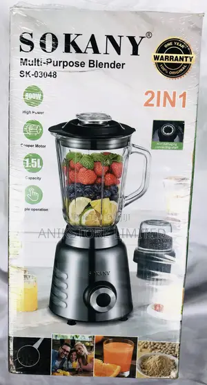 Sokany 2-in-1 Blender Mai Amfani Sosai SK-03048