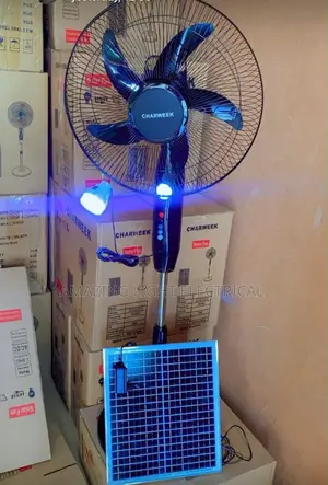 16-Inch Rechargeable Standing Fan - Sabon Abu