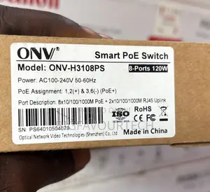ONV ONV-H3108PS Smart PoE Switch 8-Port Gigabit