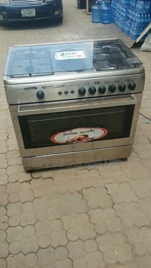 Scanfrost 60x90 6-Burner Gas Cooker (2 Electric, 4 Gas) with Oven & Grill