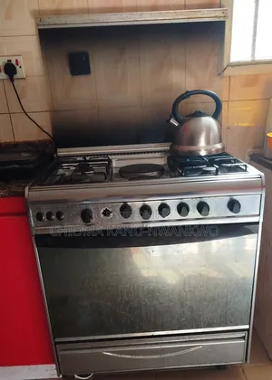 4-Burner Gas Cooker tare da Electric Hotplates & Oven