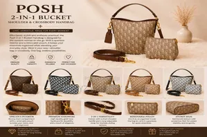 Kyakyawar Hannun jaka mai nauyi 2-in-1 na kafada & crossbody