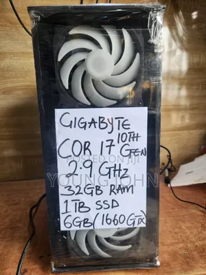 Gigabyte Desktop Computer - Intel Core i7, 32GB RAM, 1TB SSD, GTX 1660